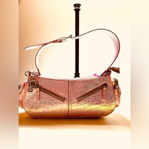 Paris Hilton Shimmering Pink Shoulder Bag